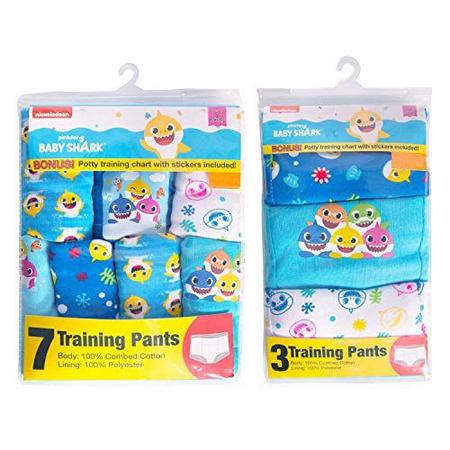 Baby Shark Unisex Baby Potty Pant Multipacks Training Underwear, Blue 10pk,  2T US - Broche - Magazine Luiza
