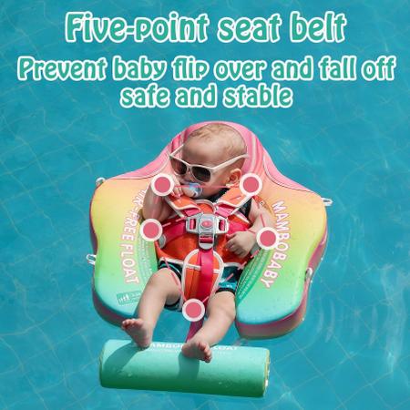 Imagem de Baby Swim Float HECCEI Mambobaby Add Tail com cobertura solar