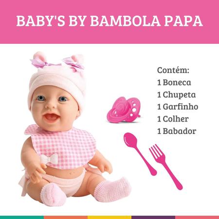 Boneca Babys By Bambola Papa 23cm Bambola : : Brinquedos e  Jogos