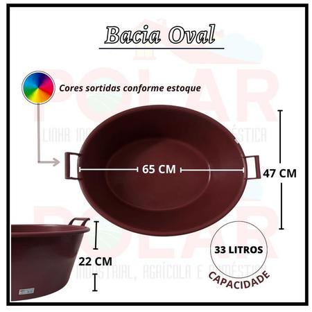 Imagem de Bacia plástica oval   plasnew