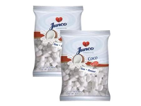 Imagem de Bala de Coco Junco Tradicional 400g - 2 Pacotes