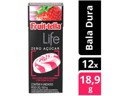 Imagem de Bala Fruittella Life Morango com Creme de Leite