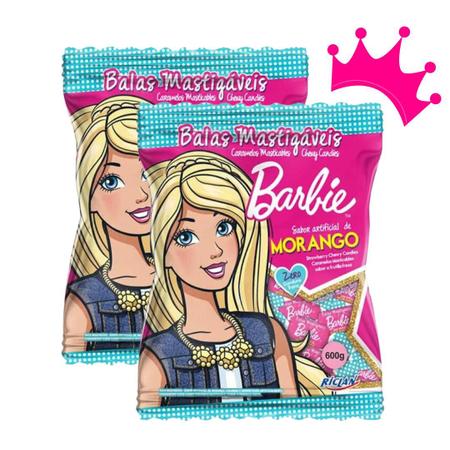 Bala Mastigável Barbie Sereia 600g- Freegells - Mania Pingo de Mel