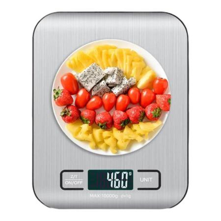 Imagem de Balança Balanca Precisa Cozinha 10kg Aço Inox Alta Precisão Dieta Ingredientes Fitness Receitas