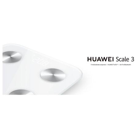 Imagem de Balança Bioimpedância Inteligente Huawei Scale 3, Wifi, Bluetooth, Até 150Kg, Branco - SCALE3
