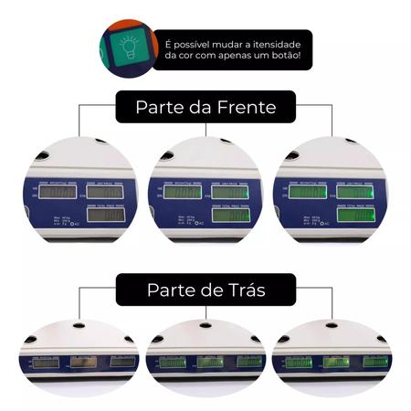 Imagem de Balança Comercial Digital a Bateria 40kg Alta Precisão Bivolt Economica p/ Restaurante Sacolão