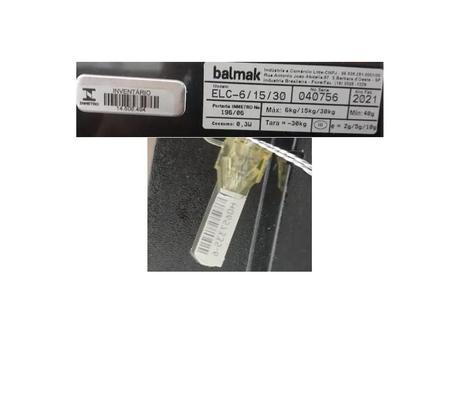 Imagem de Balança comercial digital Balmak ELCO 30 Bateria kg 110V/220V preto