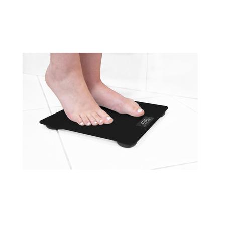 Imagem de Balança Corporal Digital Banheiro Smart 180kg Preta Dellamed