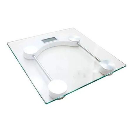 Imagem de Balança de Banheiro Digital vidro temperado pesa até 180 kg Quadrada