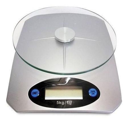 Imagem de Balança de cozinha digital precisao PRATA 5 kgs KL