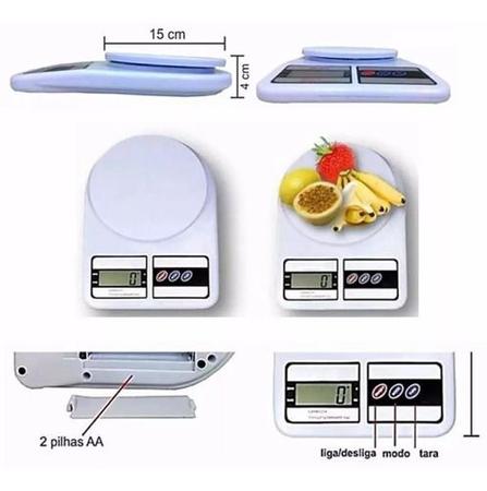 Imagem de Balança De Cozinha Digital Sq Cozinha Sf-400 Pesa Até 10kg B