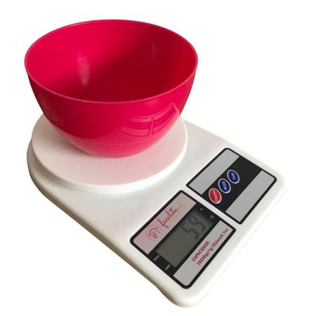 Balanca Digital De Precisao - Ate 10kg - Cozinha - (nao Acompanha Pilhas)  Kokay Branco No Voltagev