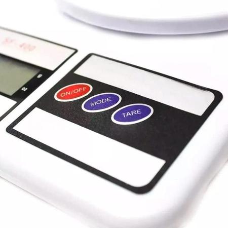 Imagem de Balança de Precisão Cozinha 10Kg Digital com Função TARA - Alimentação Dieta Fitness