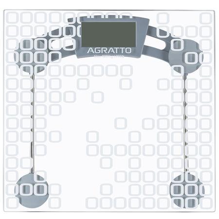 Imagem de Balança Digital Banheiro Corporal Academia Quadrada Vidro Temperado até 180 Kg Agratto Levve Bl-04