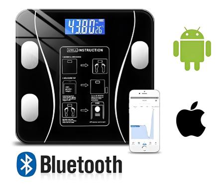Imagem de Balança Digital Corporal Bioimpedância Aplicativo Bluetooth