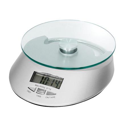 Imagem de Balança Digital Cozinha 5kg Tigela Bowl Aço Inox Tara Un 1g