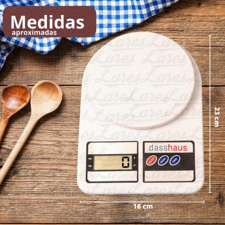 Imagem de Balança Digital de Cozinha 10KG Dieta Alta Precisão Culinária Com Pilhas
