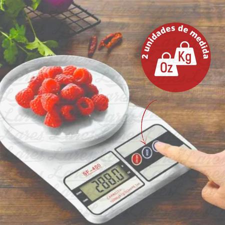 Imagem de Balança Digital de Cozinha 10KG Dieta Alta Precisão Culinária Com Pilhas
