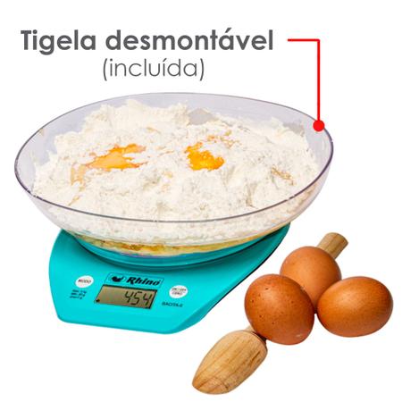 Balança Digital Cozinha 5Kg - Branca