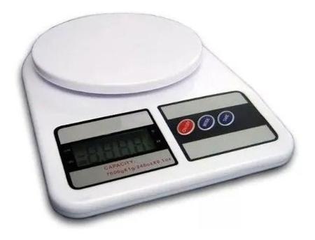 Imagem de Balança Eletrônica Digital De Cozinha Pesa De 1gr Até 10kg Cor Wellmix Capacidade Máxima 10 Kg