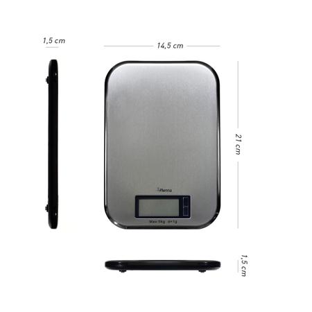 Imagem de Balança Precisão Digital cozinha Plenna Thinox 5kg Grad. 1g