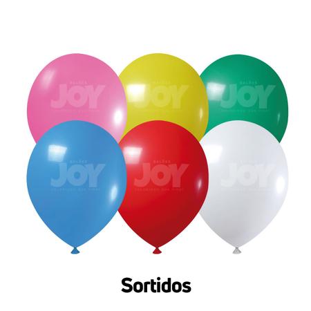 Imagem de Balão 7 Joy Liso - Várias Cores - 50 Unidades