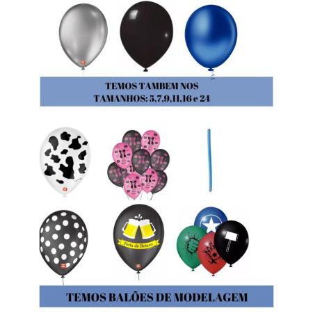 Imagem de Balão Bexiga Liso Festa Decoração 9 Polegadas C/ 50 ArtLatex