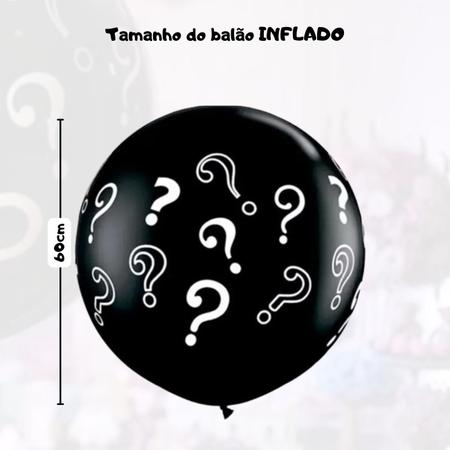 Imagem de Balão Big Chá Revelação + 2 Tinta Em Pó Colorido Holi Party, Kit, Big Balão, + 2 Pó Colorido 200G  Festas Revelação Chá