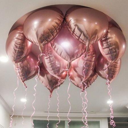 Imagem de Balão Coração Rose Gold 60 Cm Festa Balões