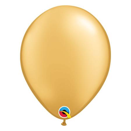 Imagem de Balão de Festa Látex Liso Sólido - Gold (Ouro) - Qualatex - Rizzo