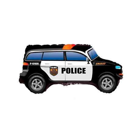 Imagem de Balão de Festa Metalizado 30" 78cm - Carro Polícia - 1 unidade - Rizzo