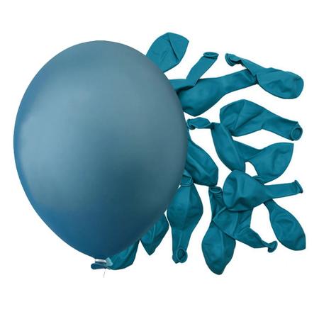 Imagem de Balão de Festa Redondo Azul Ártico nº9 23cm - 50 Un