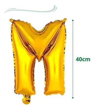 Balão de Número Pequeno Metalizado Dourado 40cm - Mundo Bizarro - Balão  Metalizado - Magazine Luiza