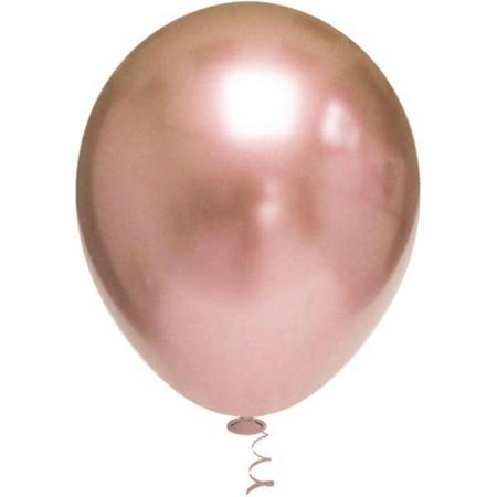 Imagem de Balao para Decoracao Redondo N.010 Platino Rose GOLD PCT com 25 - GNA