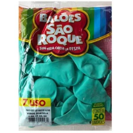 Balão Perolado  Pastel Verde Menta Com 50 - São Roque - Balões e  Acessórios - Magazine Luiza