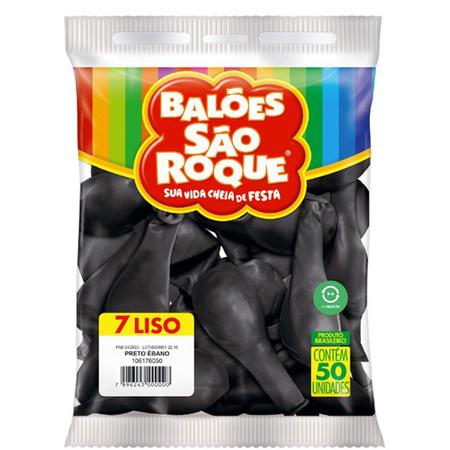 Imagem de Balao Sao Roque Imperial 7 Preto ebano 50un