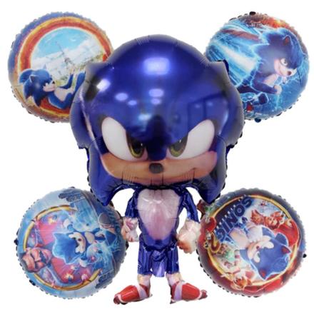 Crianças brinquedos jogo sonic hedgehog balões conjunto meninas