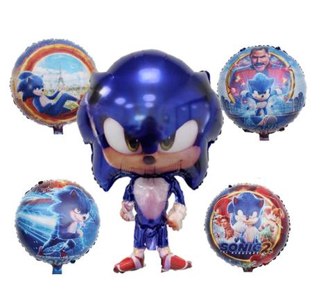 Crianças brinquedos jogo sonic hedgehog balões conjunto meninas