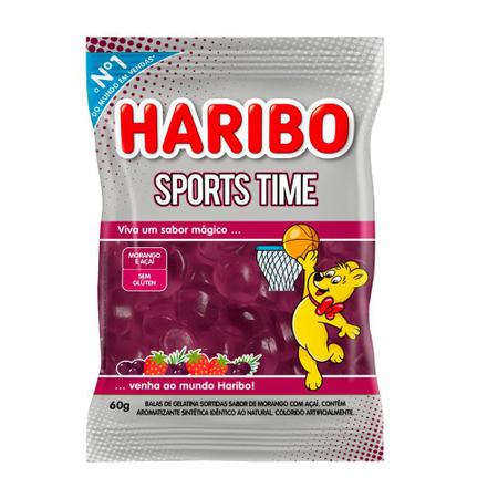 Imagem de Balas de Gelatina Haribo Sports Time Morango e Acaí 60g