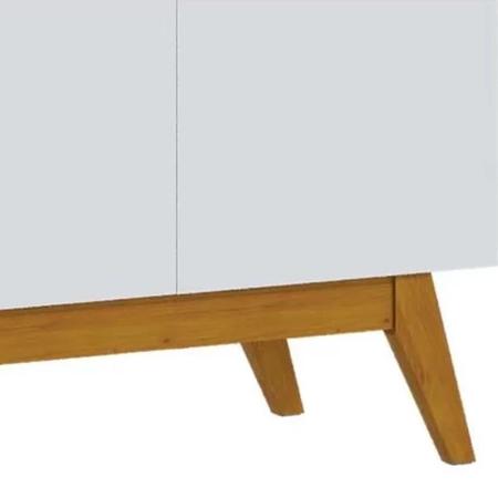 Imagem de Balcão Buffet Aparador 2 Portas Classic I04 Branco Acetinado - Mpozenato