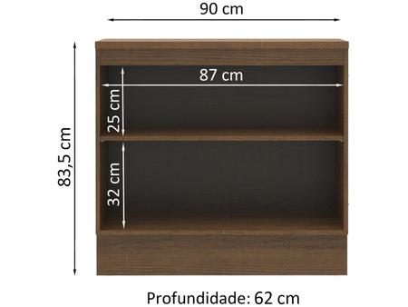 Imagem de Balcão com Tampo Madesa 2 Portas