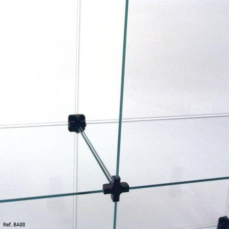 Imagem de Balcão de Atendimento Modulado em Vidro - 1,20 x 1,00 x 0,30