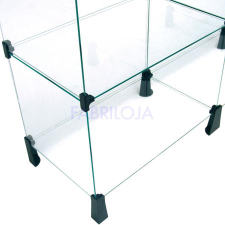 Balcão de Atendimento Modulado em Vidro - 5,50 x 1,00 x 0,30 - Balcãonet Imagem de Balcão de Atendimento Modulado em Vidro - 5,50 x 1,00 x 0,30