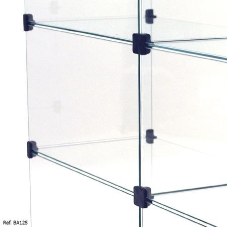 Imagem de Balcão de Atendimento Modulado em Vidro com Porta Bijuteria - 1,20x 1,10 x 0,30