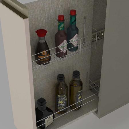 Imagem de Balcão de Cozinha Porta Condimentos Évelin 1 PT Duna e Cristal
