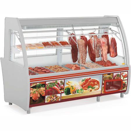 Imagem de Balcão Expositor Frigorífico Açougue GCPC-210D com Depósito Refrigerado Pop Duplex Gelopar