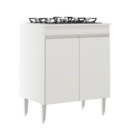 Balcão Multiuso para Cozinha com 2 Portas 70 x 85 Cm MDP Branco 7004 MENU -  Menu Móveis - Gabinete de Cozinha/ Balcão de Cozinha - Magazine Luiza