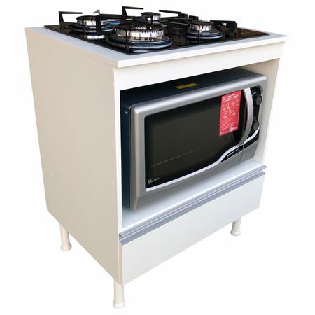Imagem de Balcão multiuso cozinha para cooktop micro/forno 100% mdf