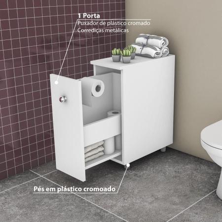 Imagem de Balcão para Banheiro 1 Porta - Branco