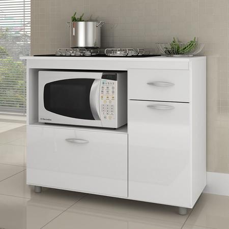 Imagem de Balcão para Cooktop de 5 Bocas Branco Lilies Móveis